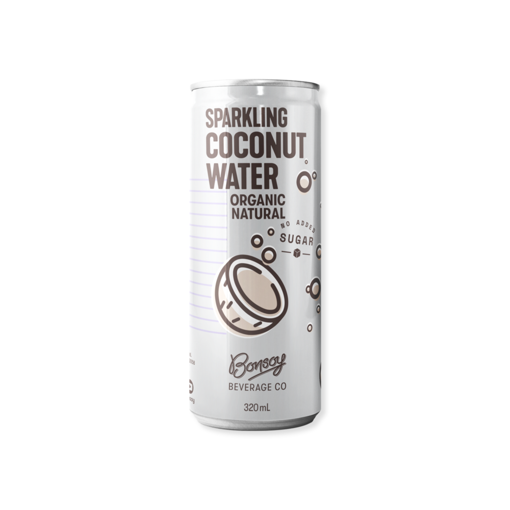 Bonsoy Sparkling Coconut Water | Organic Natural