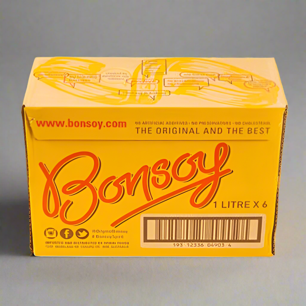 Yellow box of Bonsoy MILK