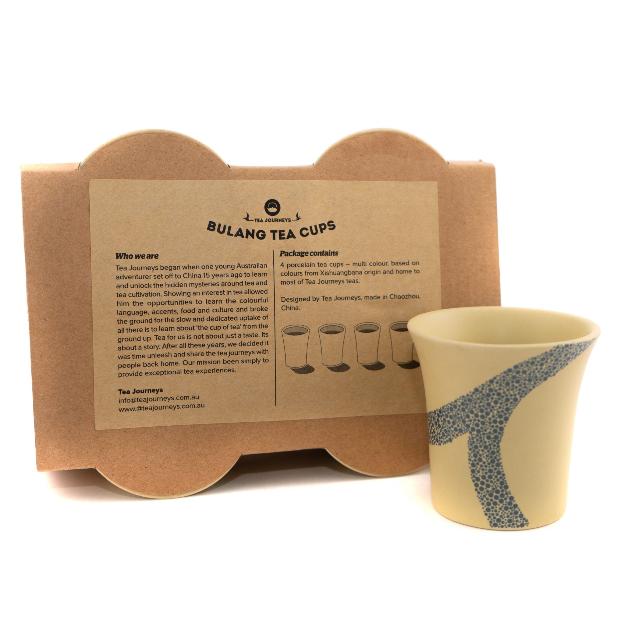 Bulang Tea Cups (4 pack of cups)
