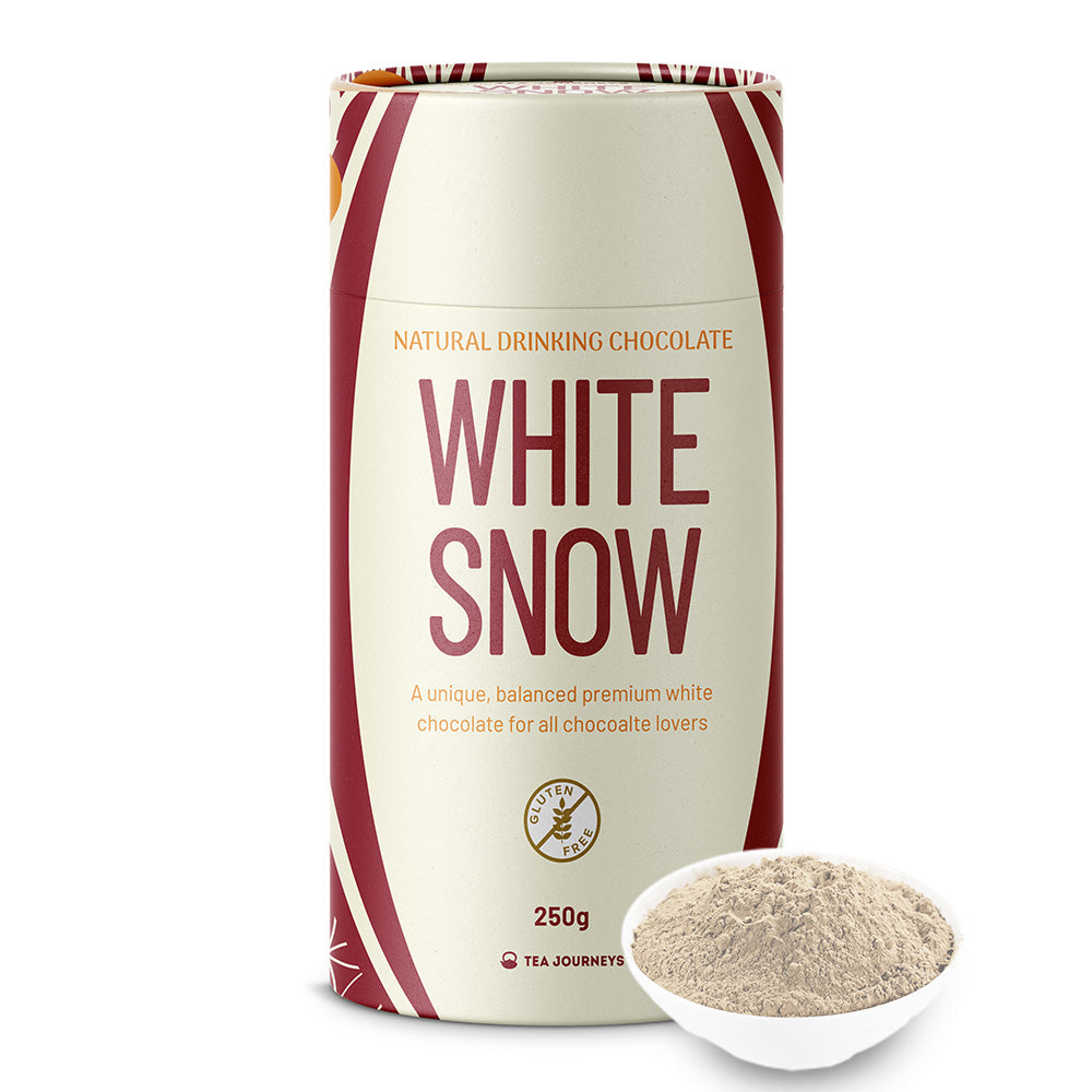 white snow chocolate powder