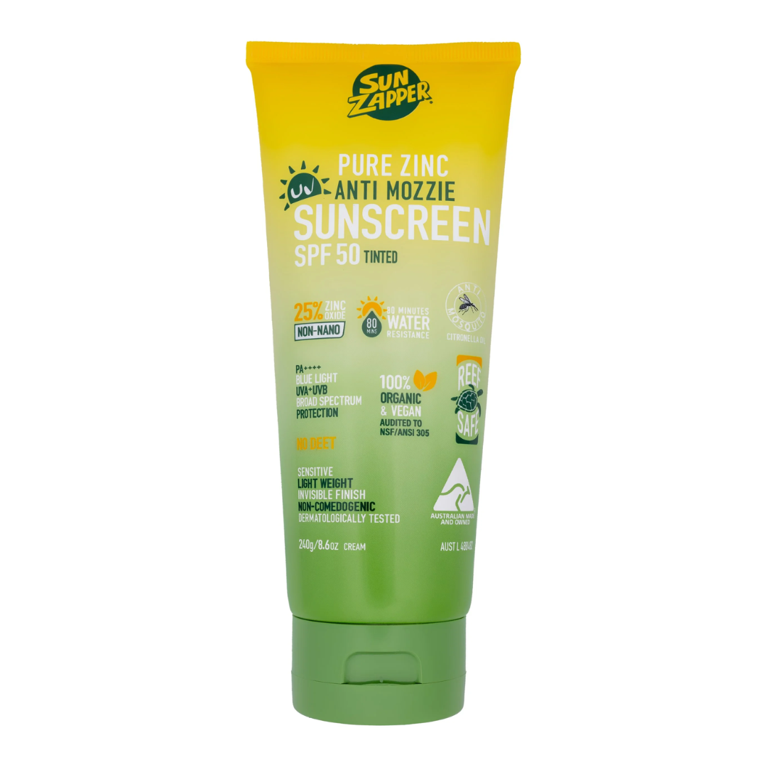 Sun Zapper Pure Zinc Sunscreen SPF 50+ Anti Mozzie Cream
