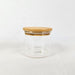 Bamboo Lid Glass Canister Small