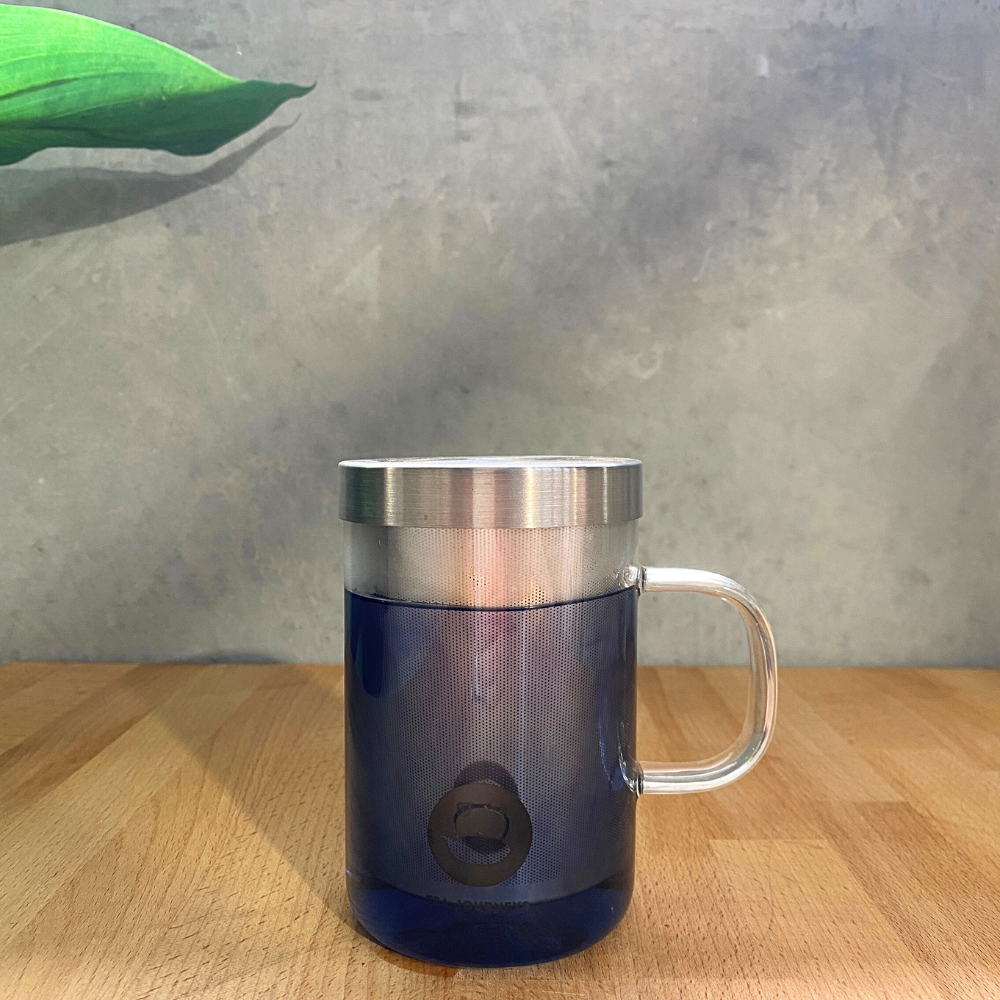 Blue Pea Flower Infuser Mug