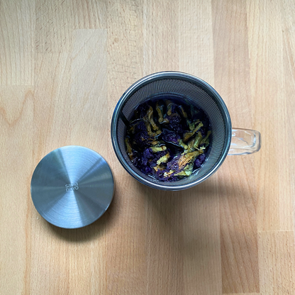 Blue Pea Flower Infuser Mug Top Image