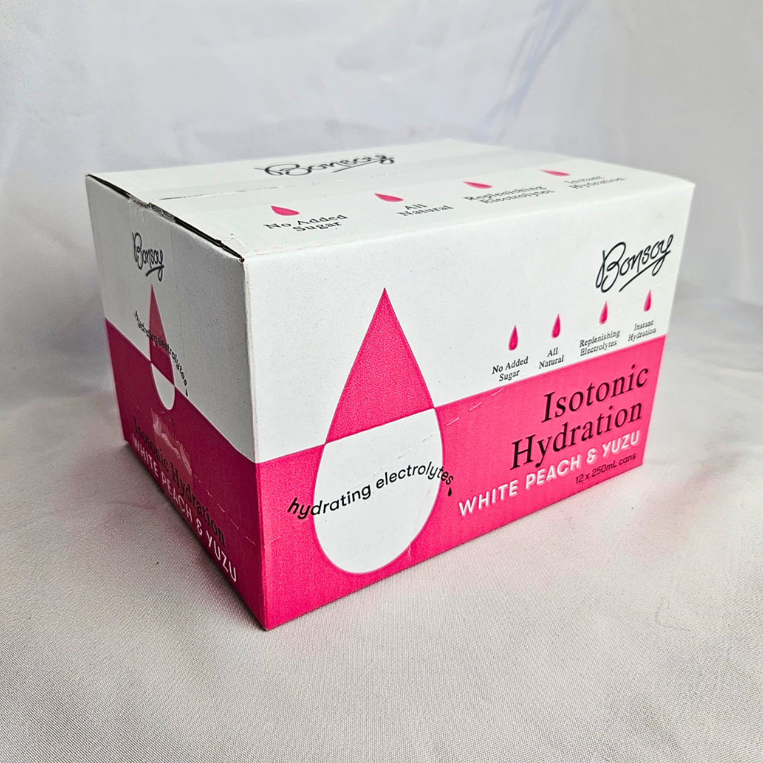 Bonsoy Isotonic Hydration | White Peach & Yuzu Case (12x 250ml)