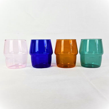 Colour Glass Cup Set of Four