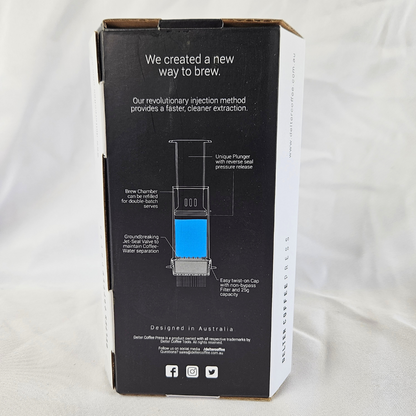 Delter Coffee Press 250ml - Smoked Grey Box 1