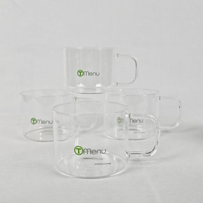 Glass Teapot Set (Teapot & 4 Cups)