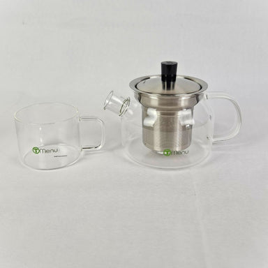 Glass Teapot Set (Teapot & 4 Cups)