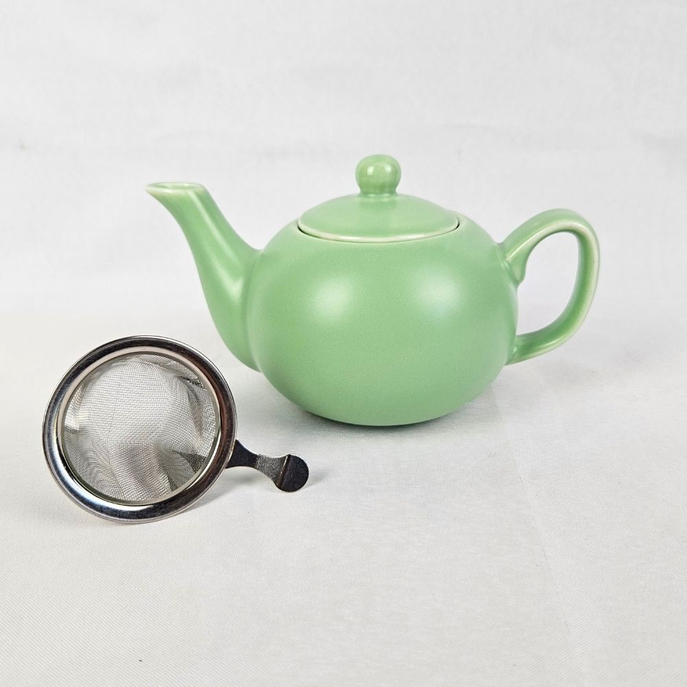 Green Ceramic Teapot