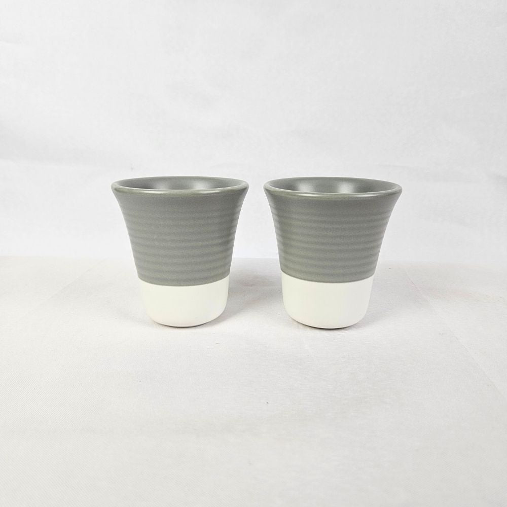 Grey Ceramic Cup Twin Set