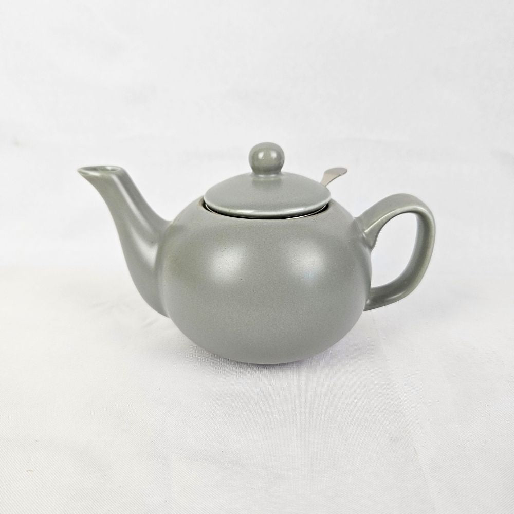 Grey Ceramic Teapot Front