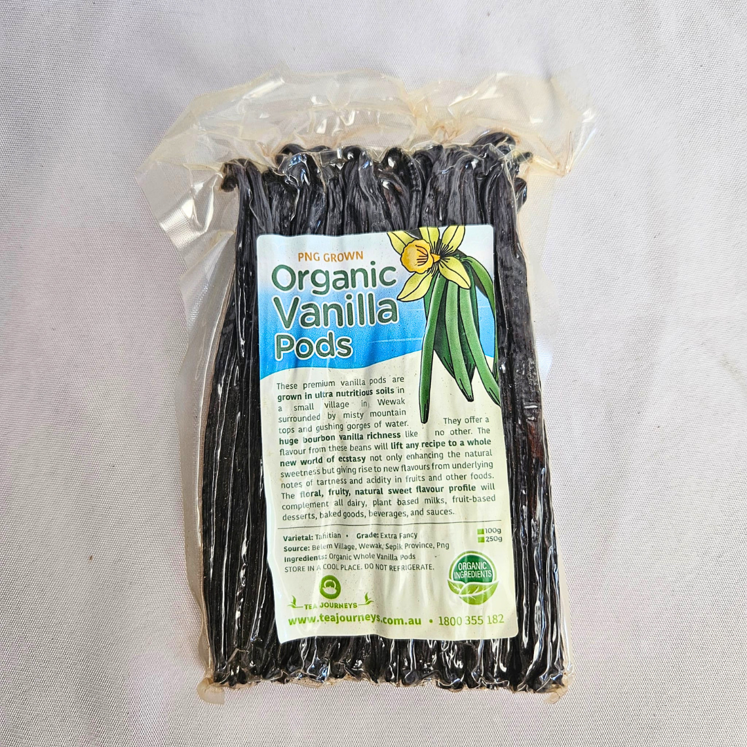 Organic Vanilla Pods | 2 Sizes Available