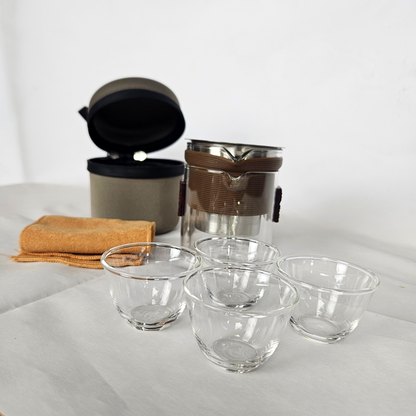 Portable Travel Tea Set for Four