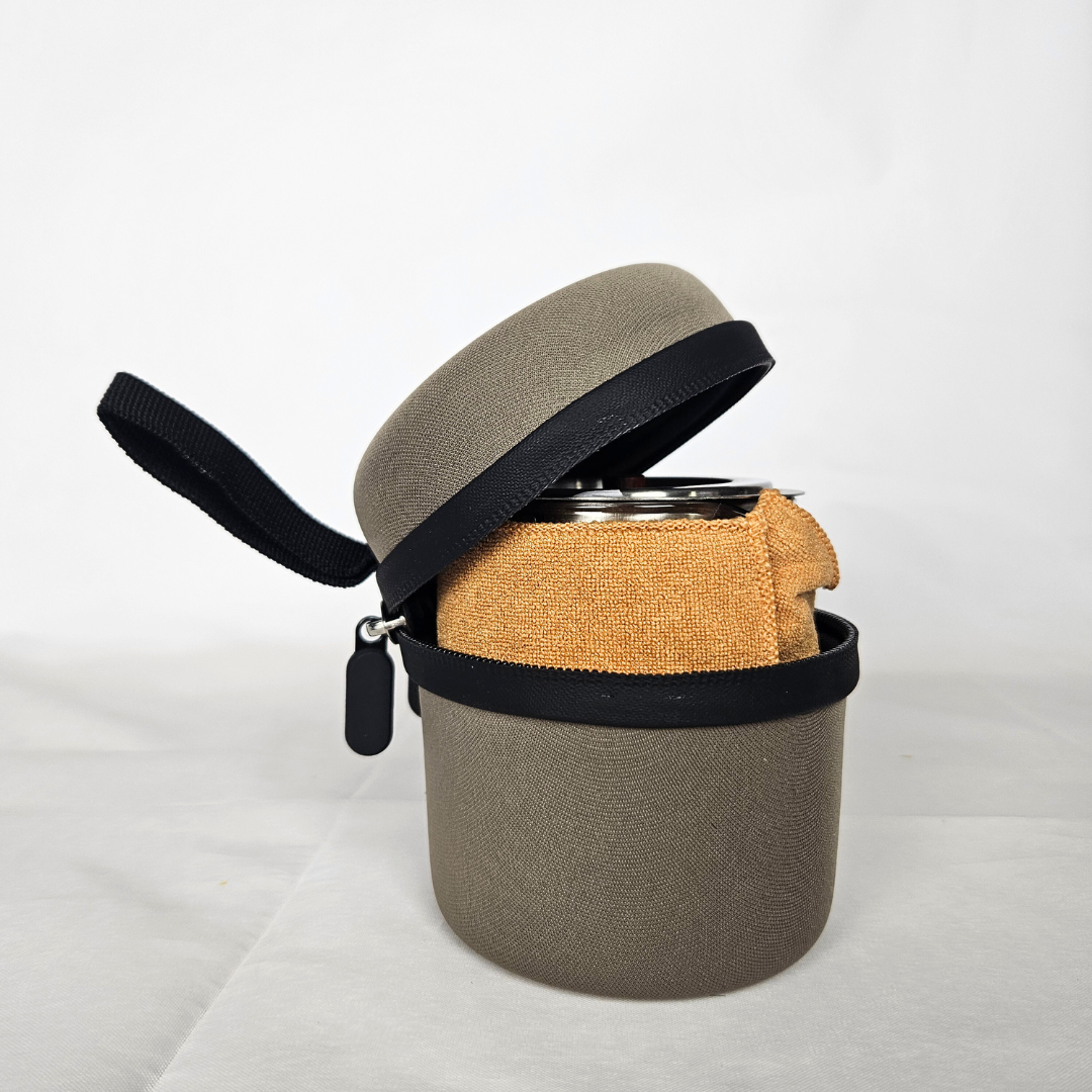 Portable Travel Tea Set for Four Packed