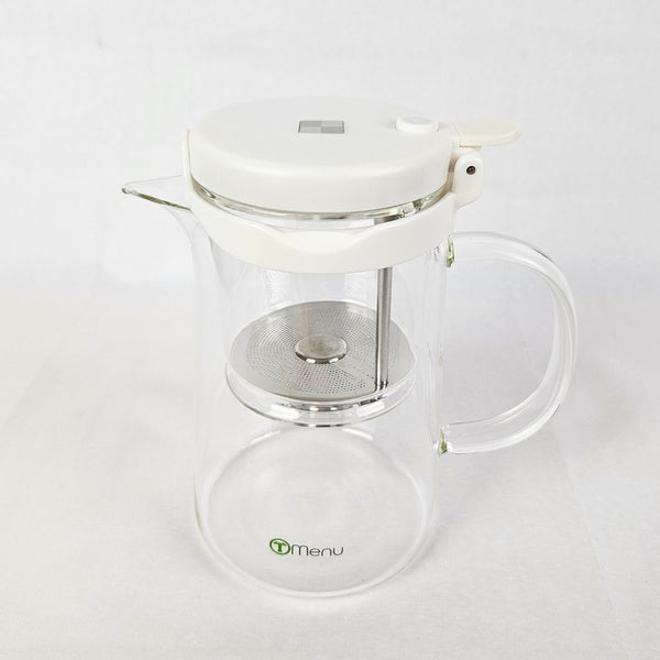 Unique tea brewer press button Teapot glass 750ml – Tea Journeys