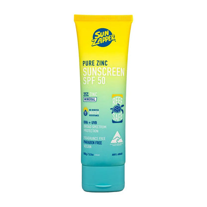 Sun Zapper Pure Zinc Sunscreen SPF 50+ Cream 100g
