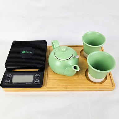 Tray Scales Tea Pot Cup Set