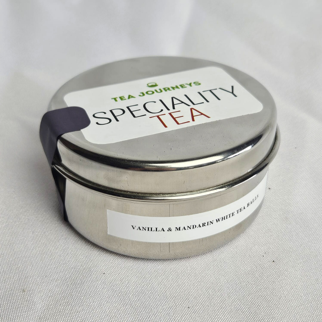 White Tea Balls Tin