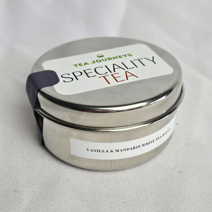 White Tea Balls Tin