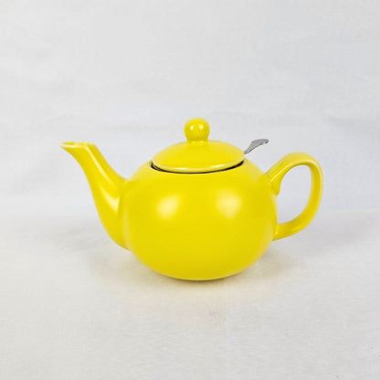 Yellow Ceramic Teapot Front