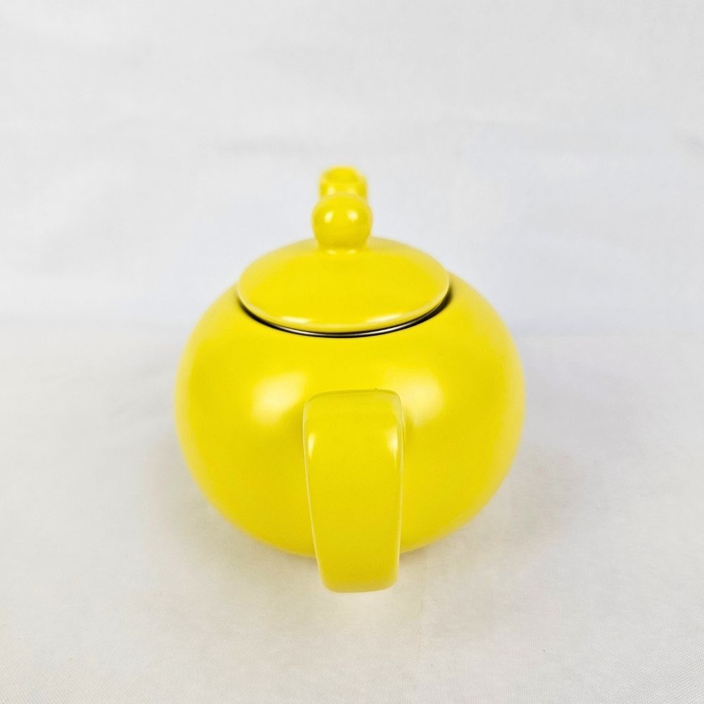 Yellow Ceramic Teapot Side