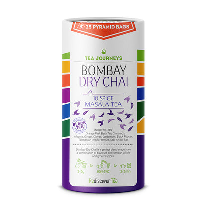 Bombay Dry Chai Tea Bag - Black Tea Fresh 10 Spices