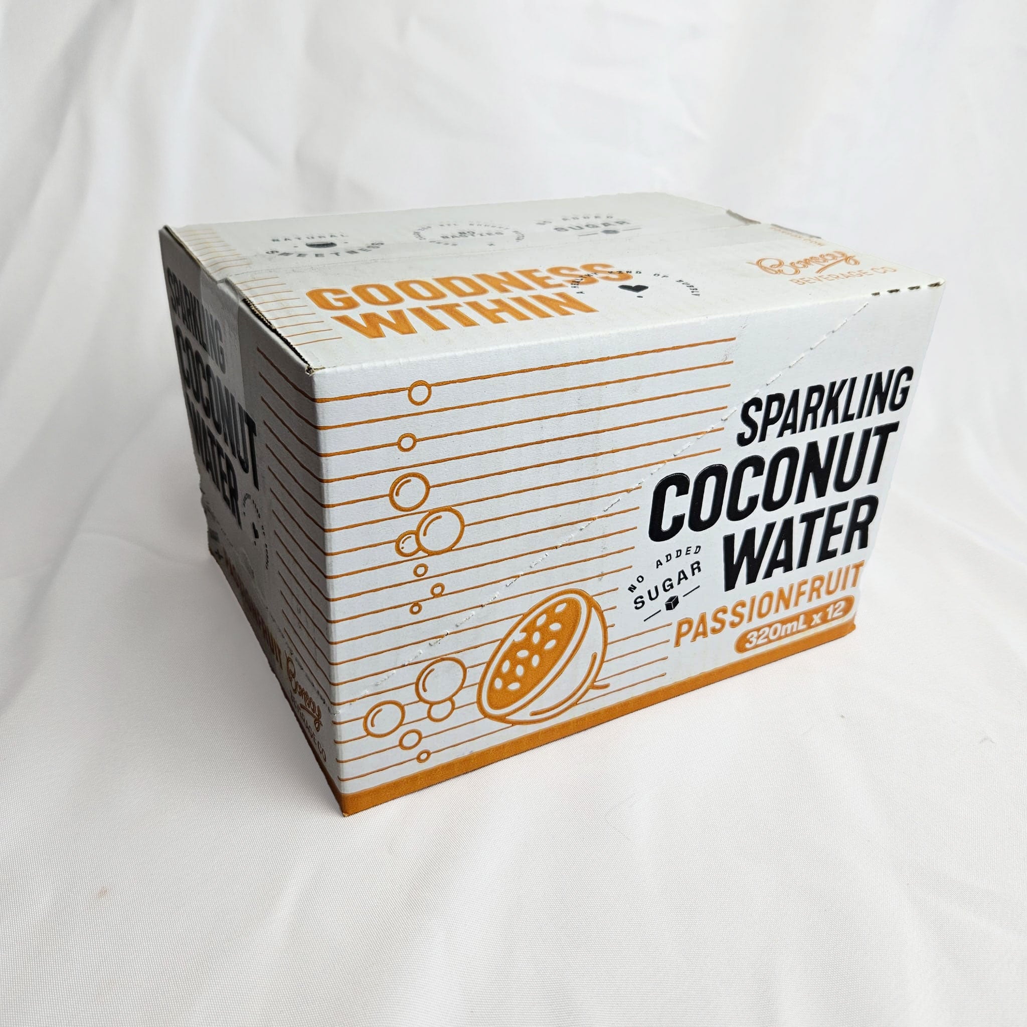 Bonsoy Sparkling Coconut Water | Passion Fruit Case (12x 320ml)
