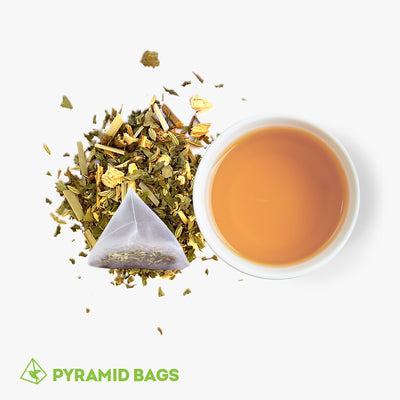 Healthy Habits Tea Bag - Peppermint, Nettle, Fennel, Liquorice - Pyramid Pack