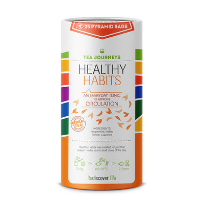 Healthy Habits Tea Bag - Peppermint, Nettle, Fennel, Liquorice - Pyramid Pack
