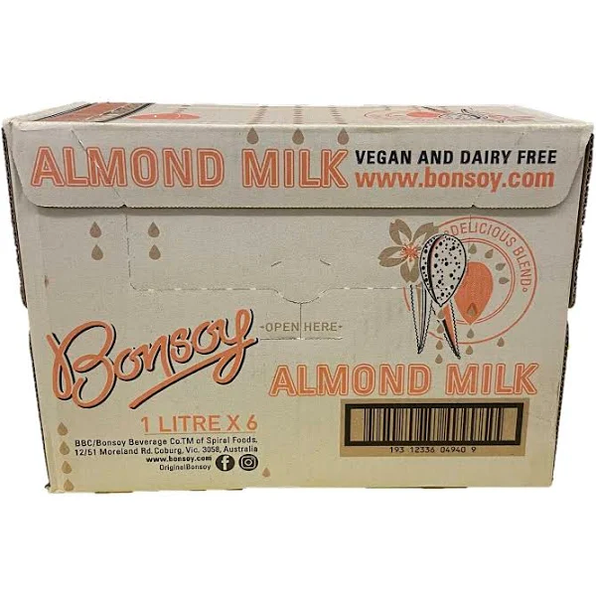 Bonsoy - Almond Milk - 6 Litre (10 case) - $219.00 | PICK UP ONLY