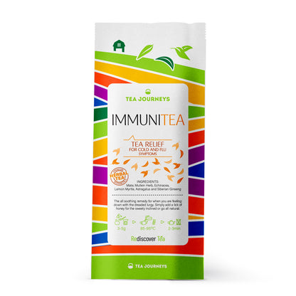 Immunitea | Mate and Mullein Herbal Blend for Flu and Cold Symptoms