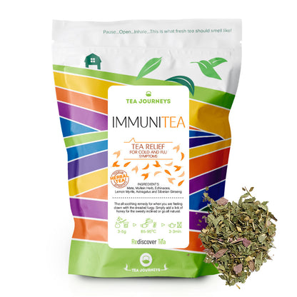 Immunity Herbal Blend - Mate, Mullein Herb, echinacea, lemon myrtle, ginseng Astragalus