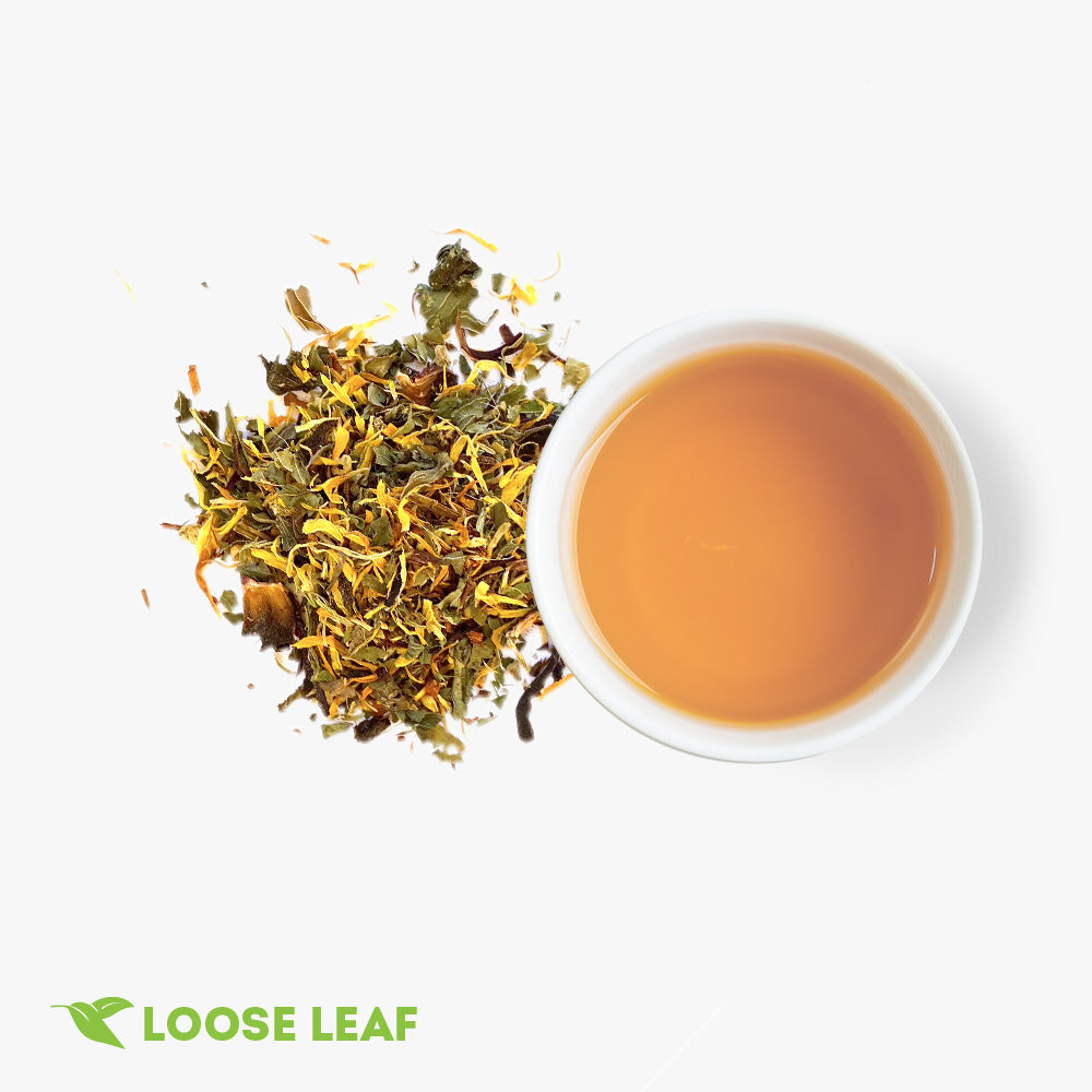 Rooibos Hibiscus Peppermint Herbal Blended Tea Loose Leaf Pyramid Bags ...