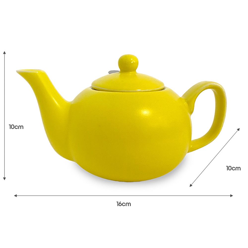 Ceramics Single Serve Teapot (300ml) - YELLOW