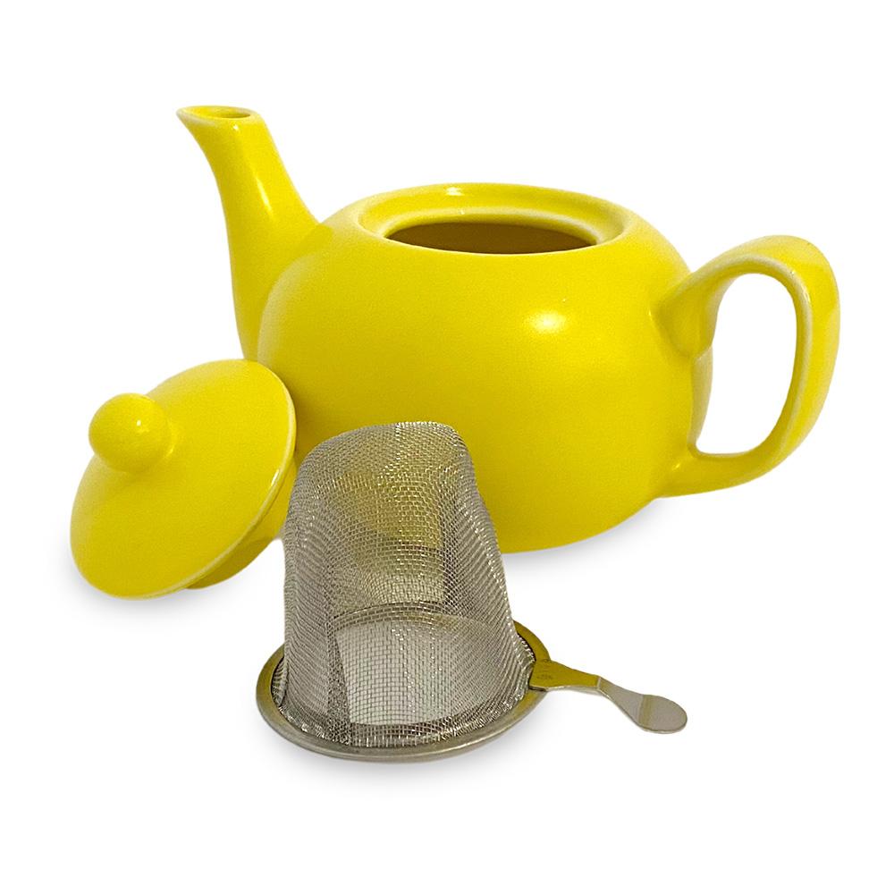 Ceramics Single Serve Teapot (300ml) - YELLOW
