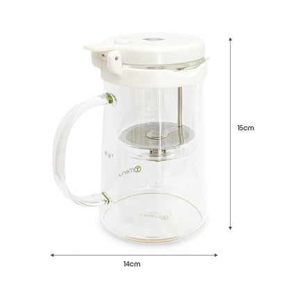 Push Button Glass Tea Pot (750 ml)