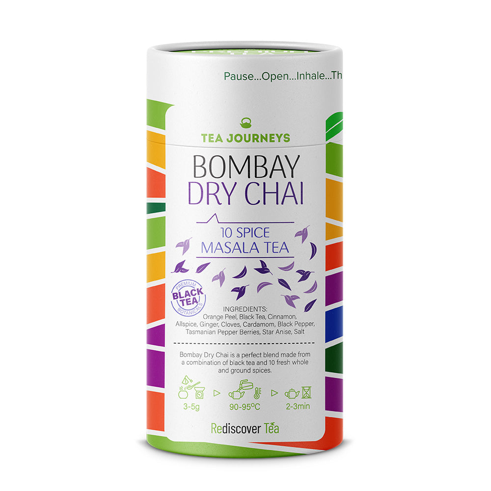 Bombay Dry Chai Loose Leaf - Black Tea Fresh 10 Spices