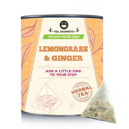 Lemongrass & Ginger - Pyramid Tin